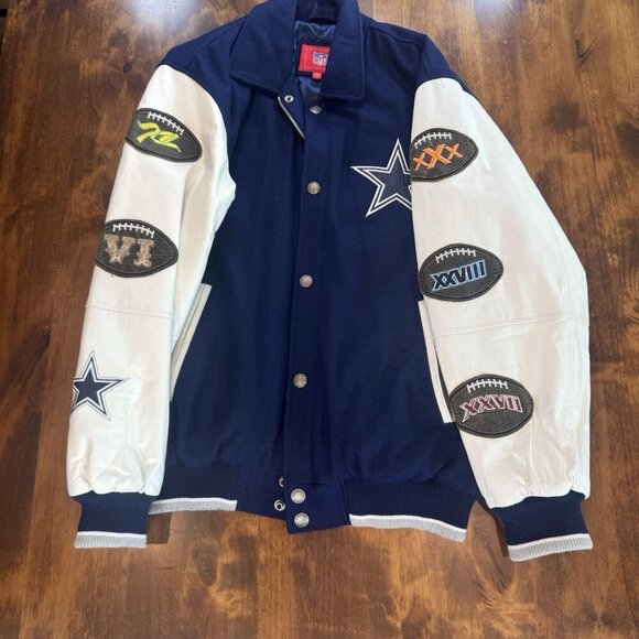 G-III Other - NFL Dallas Cowboys 5X Super Bowl Champions Patches Varsity Jacket Size Medium